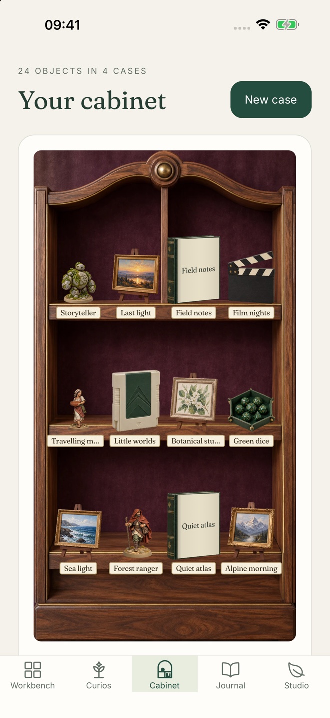 Upcoming Curio Studio cabinet layout